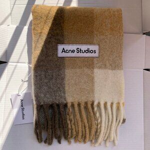 Acne Studios Mohair Checked Scarf